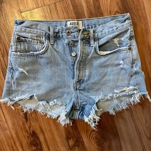 Agolde Parker denim shorts